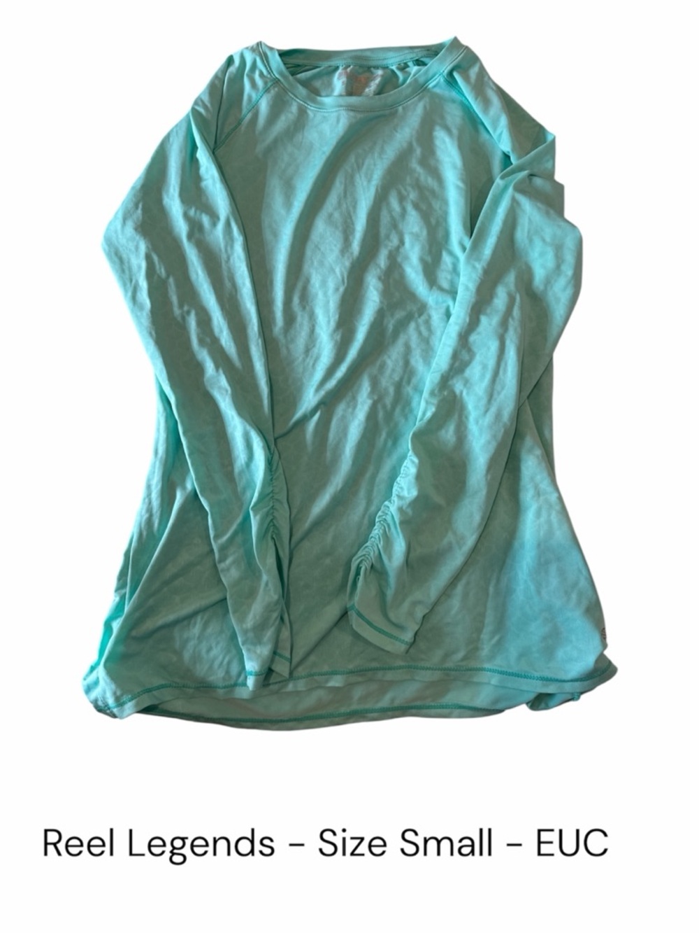 Reel Legends Women's Mint Green Long Sleeve Tee - Size Small